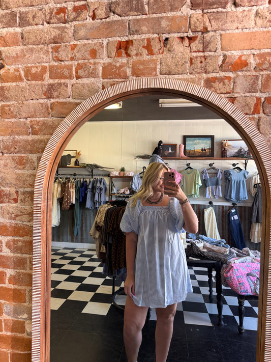 Blue Gingham Dress