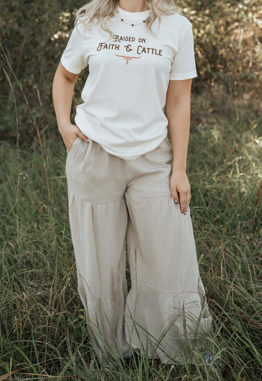 Sandy Tiered Wide Leg Pants