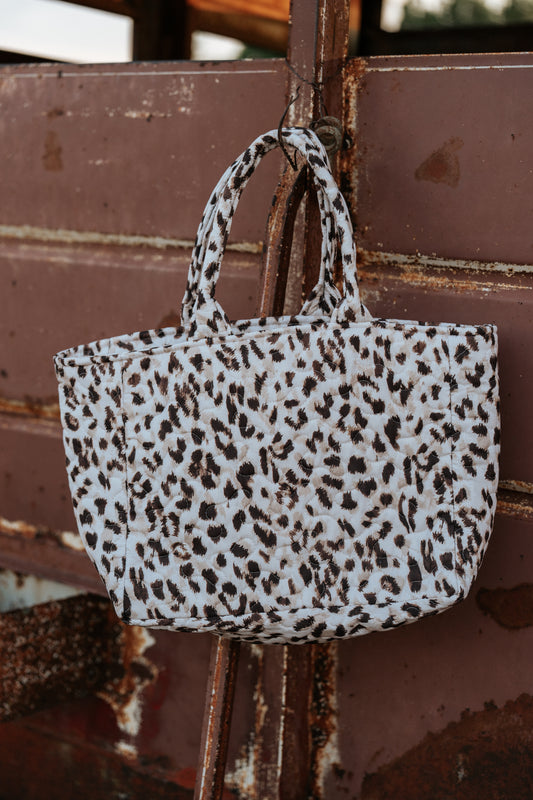 Neutral Leopard Purse Bag