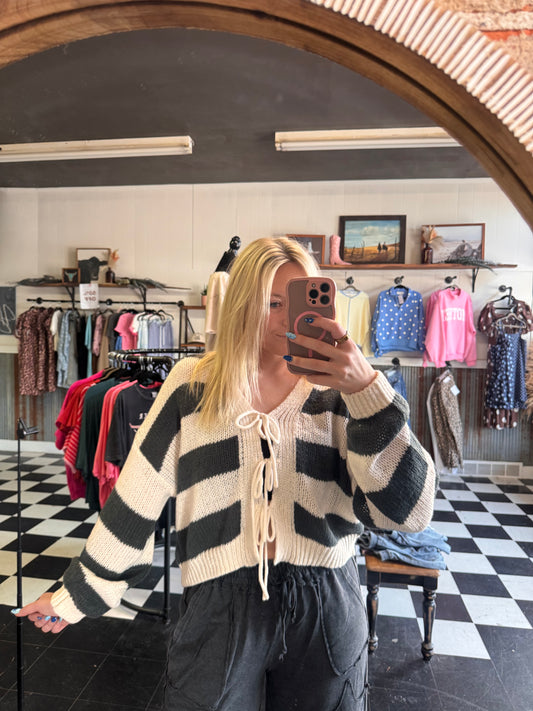 The After Midnight Tie-Front Cardigan