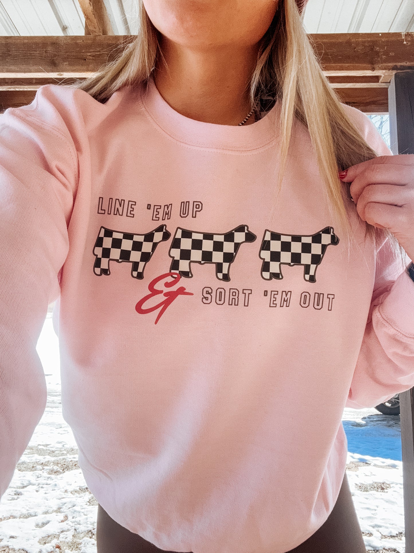 Line em’ up Crewneck