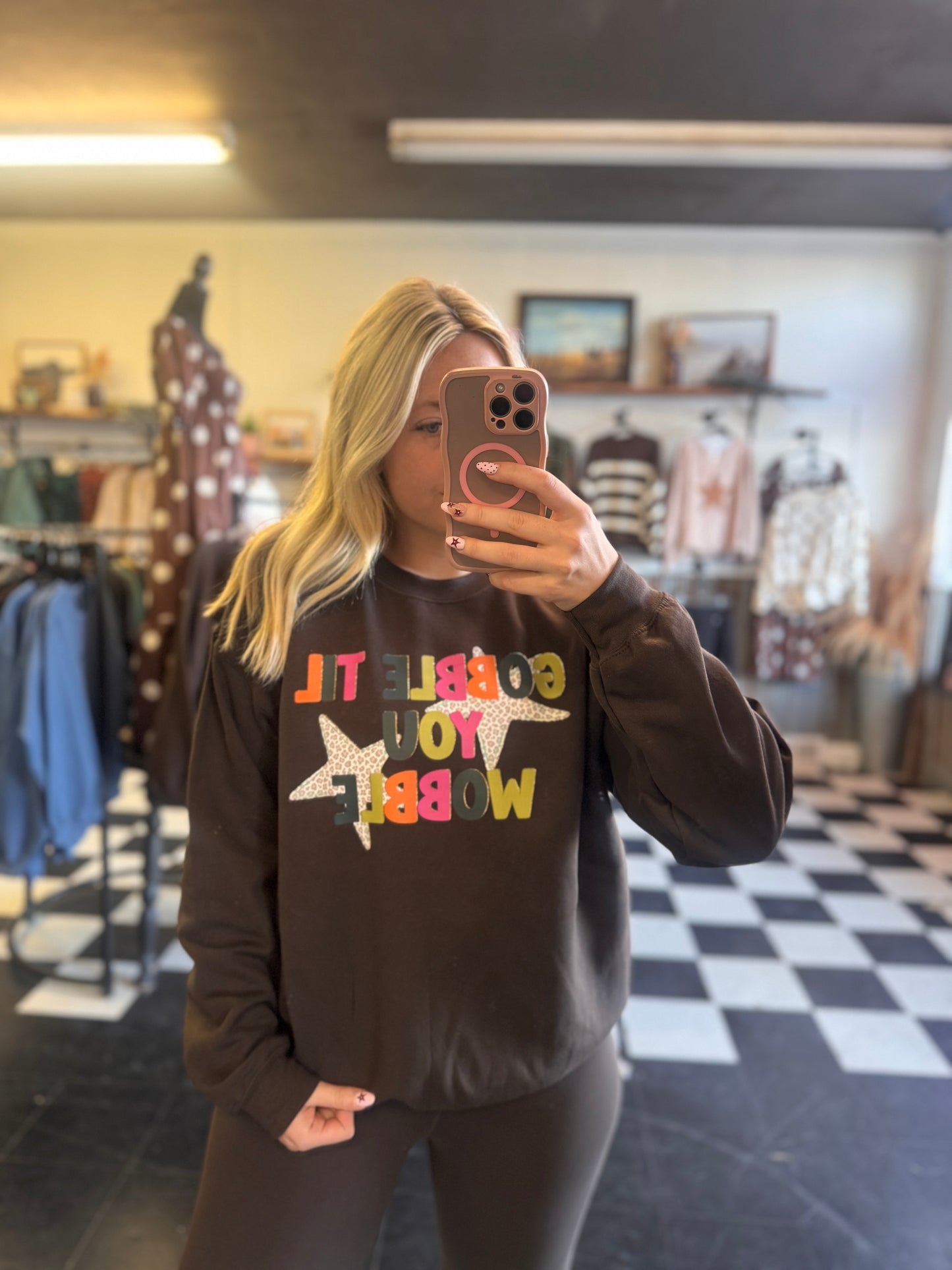 Gobble Till you Wobble Crewneck
