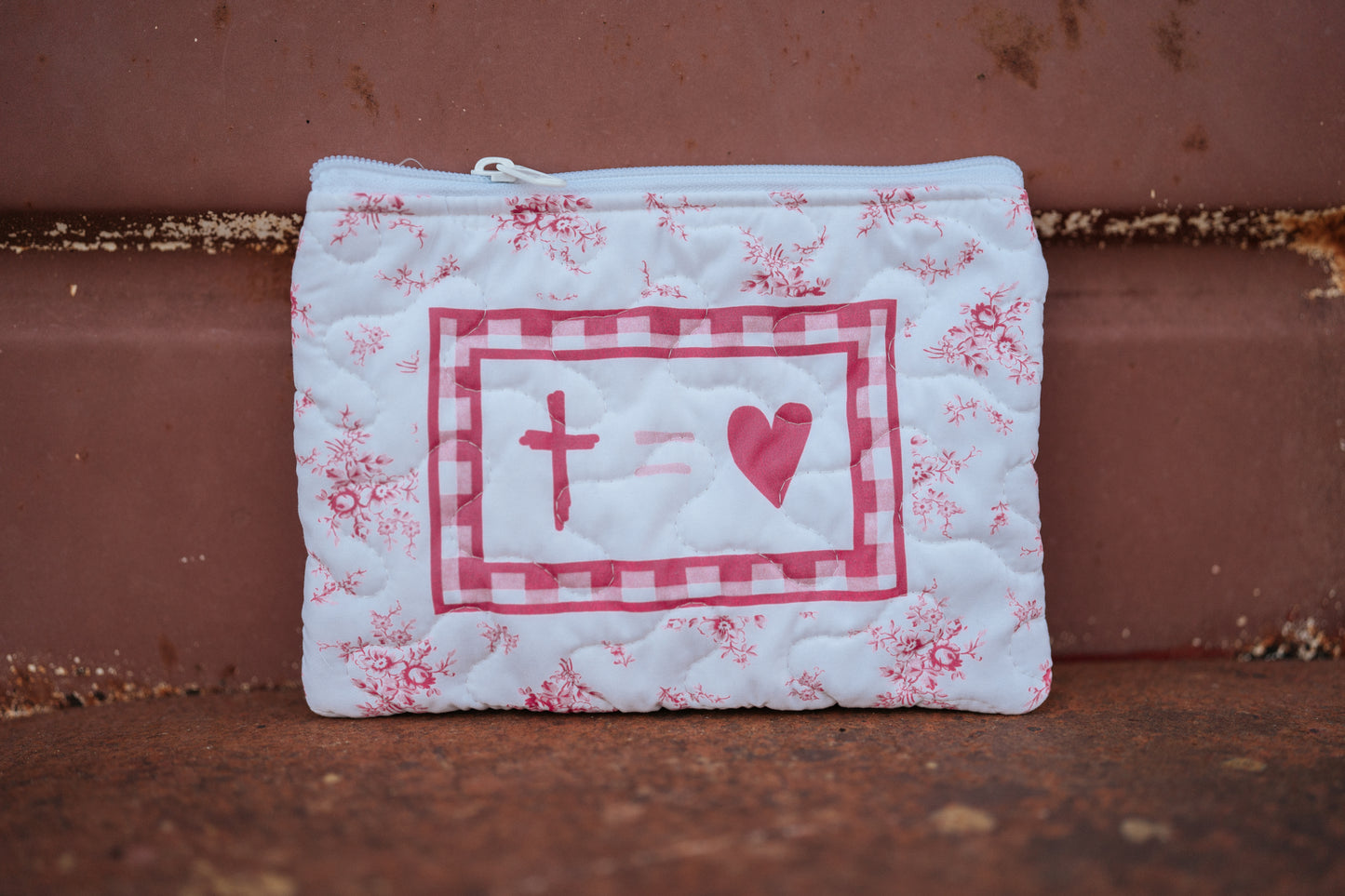 Pink Cross Essentials Bag