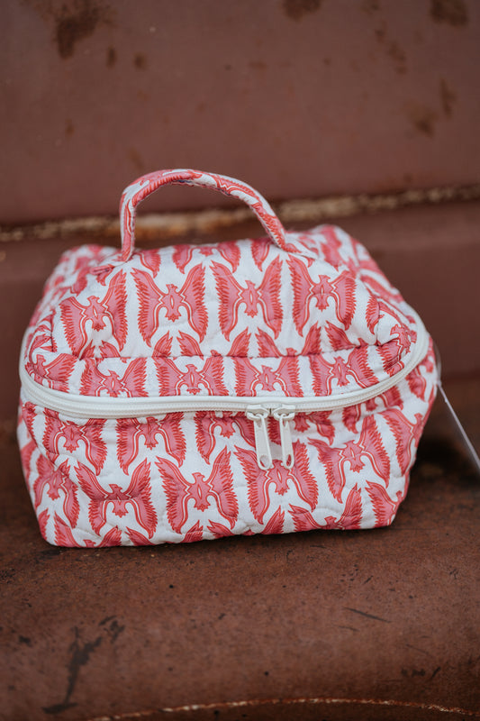 Pink Thunderbird Makeup Case