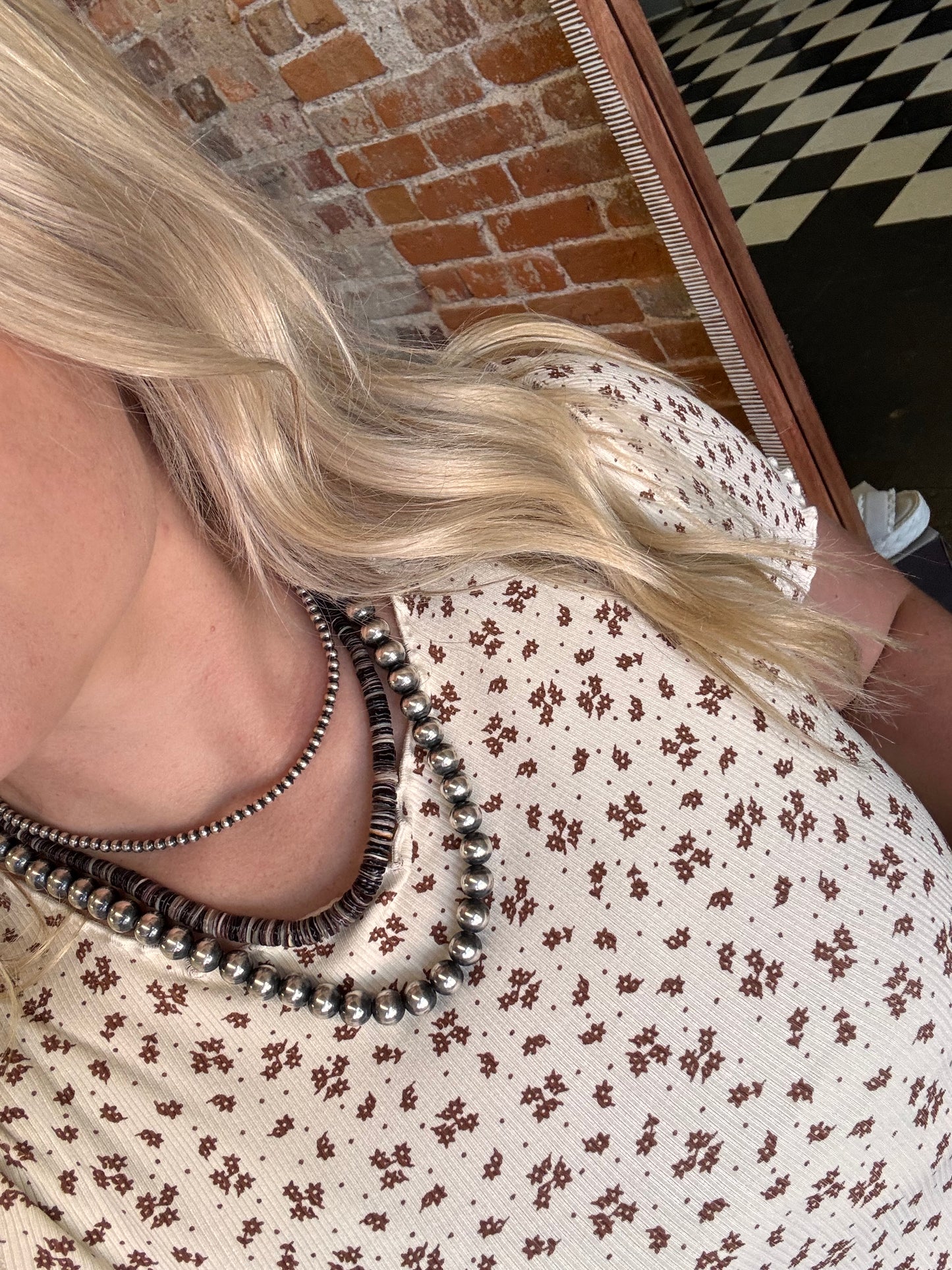 Little Floral Brown Top