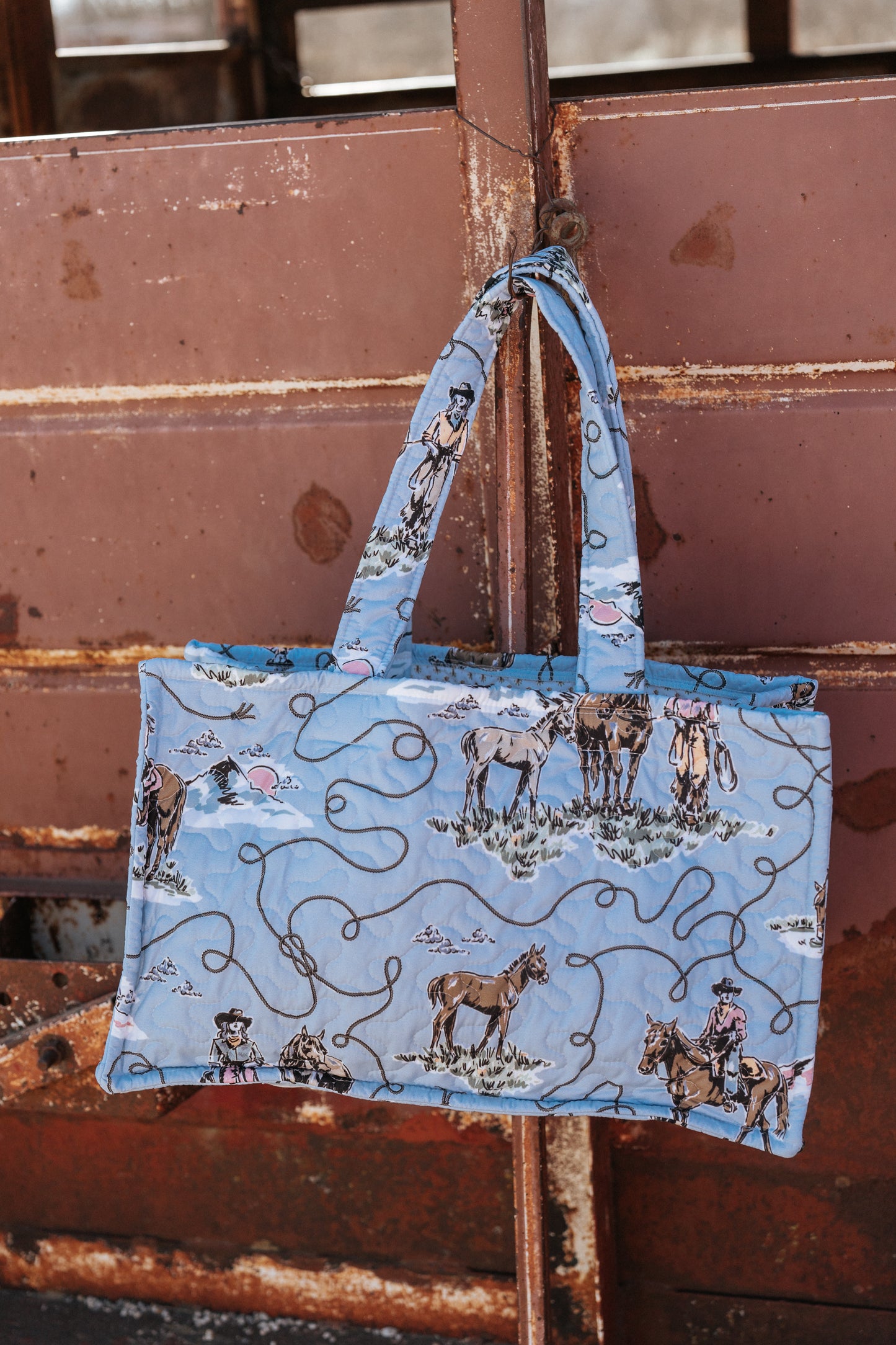 The Blue Cowgirl Tote Bag