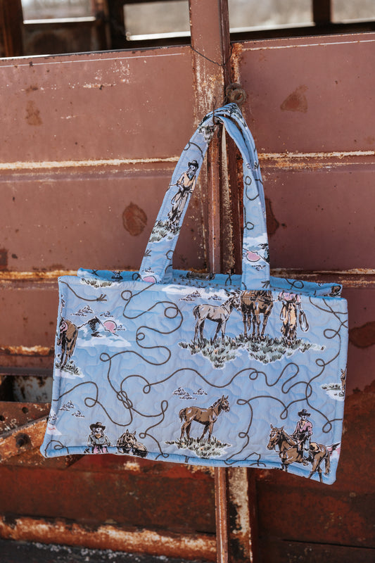 The Blue Cowgirl Tote Bag