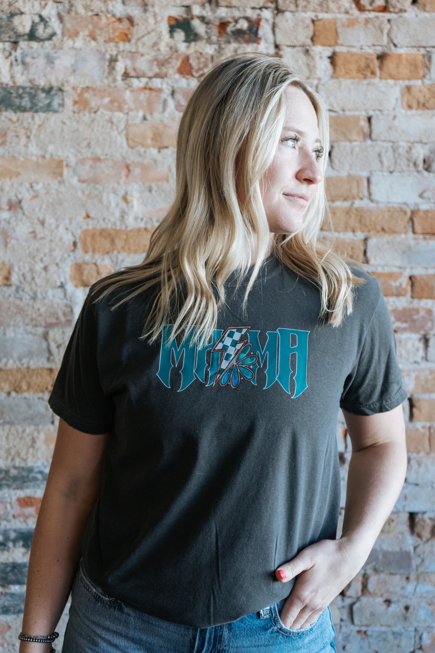 Turquoise Mama Tee