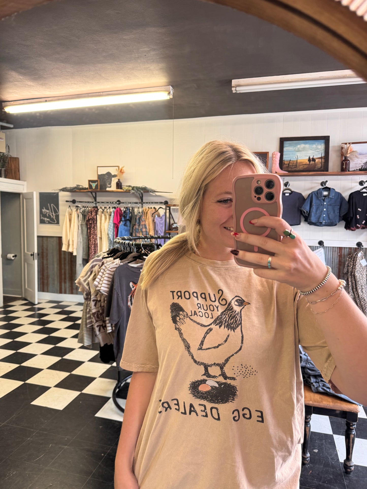 Support Your Local Egg Dealer Tee