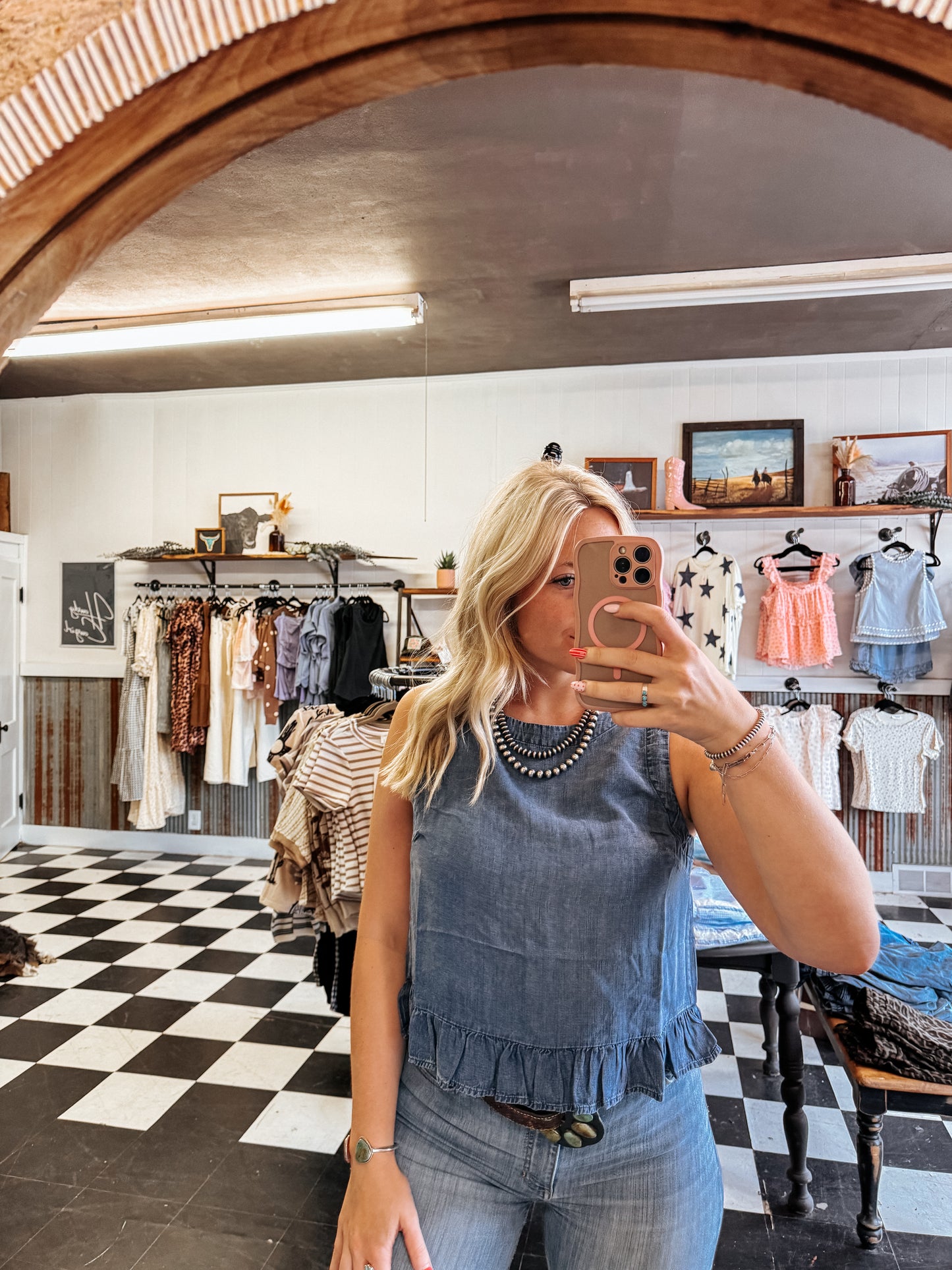 Chloe Denim Tank