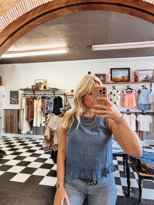 Chloe Denim Tank