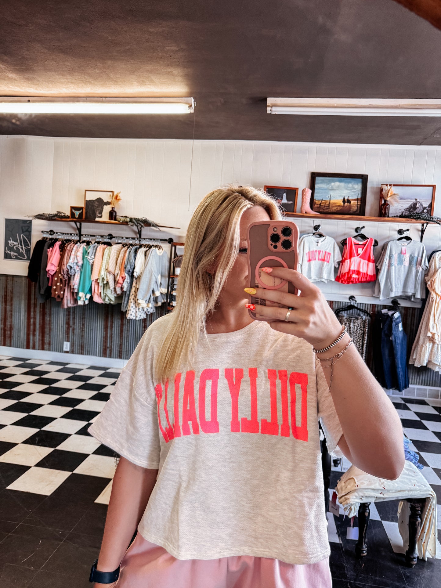 Hot Pink Dilly Dally Top