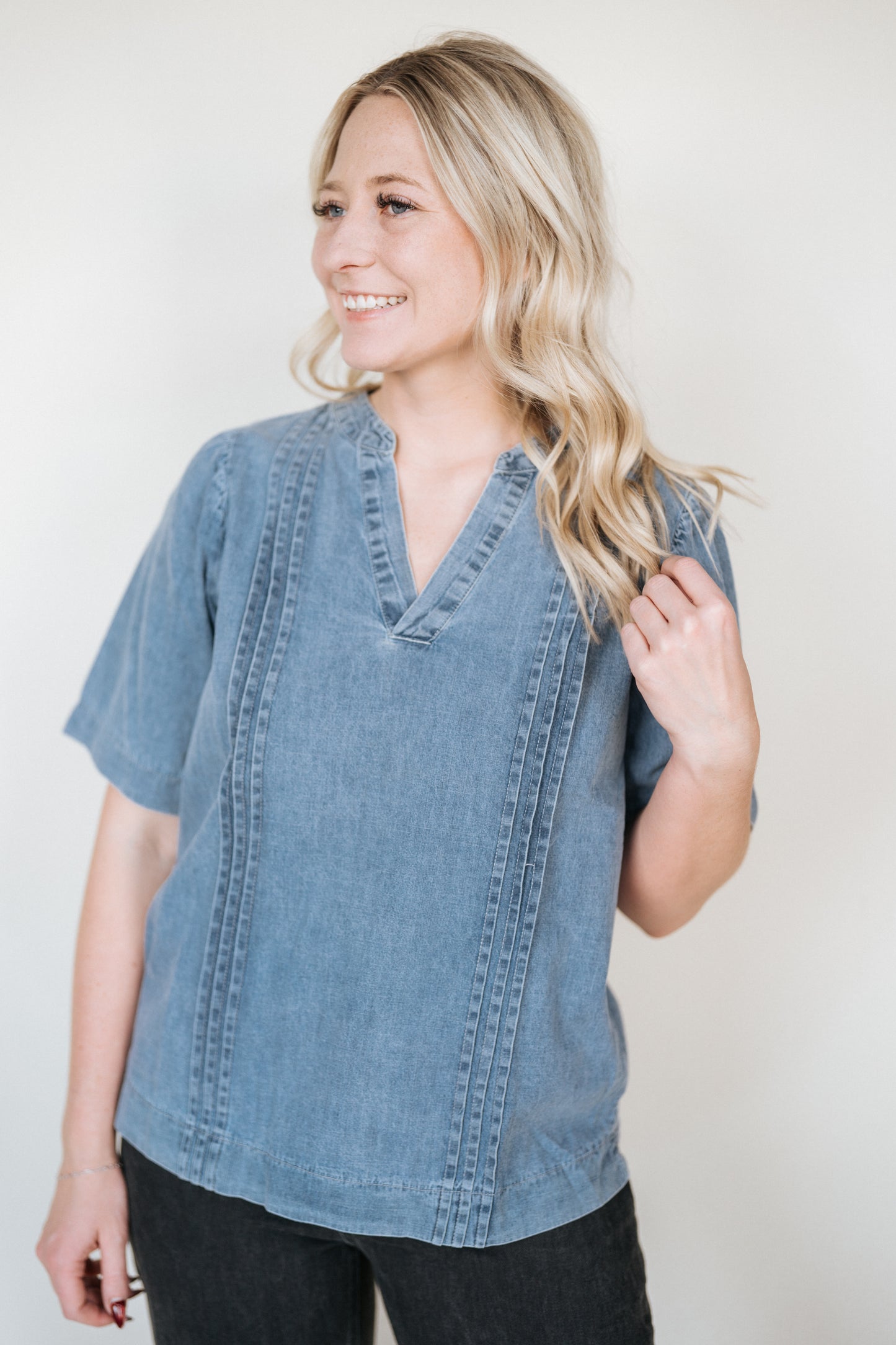 Just a Denim Girl Blouse