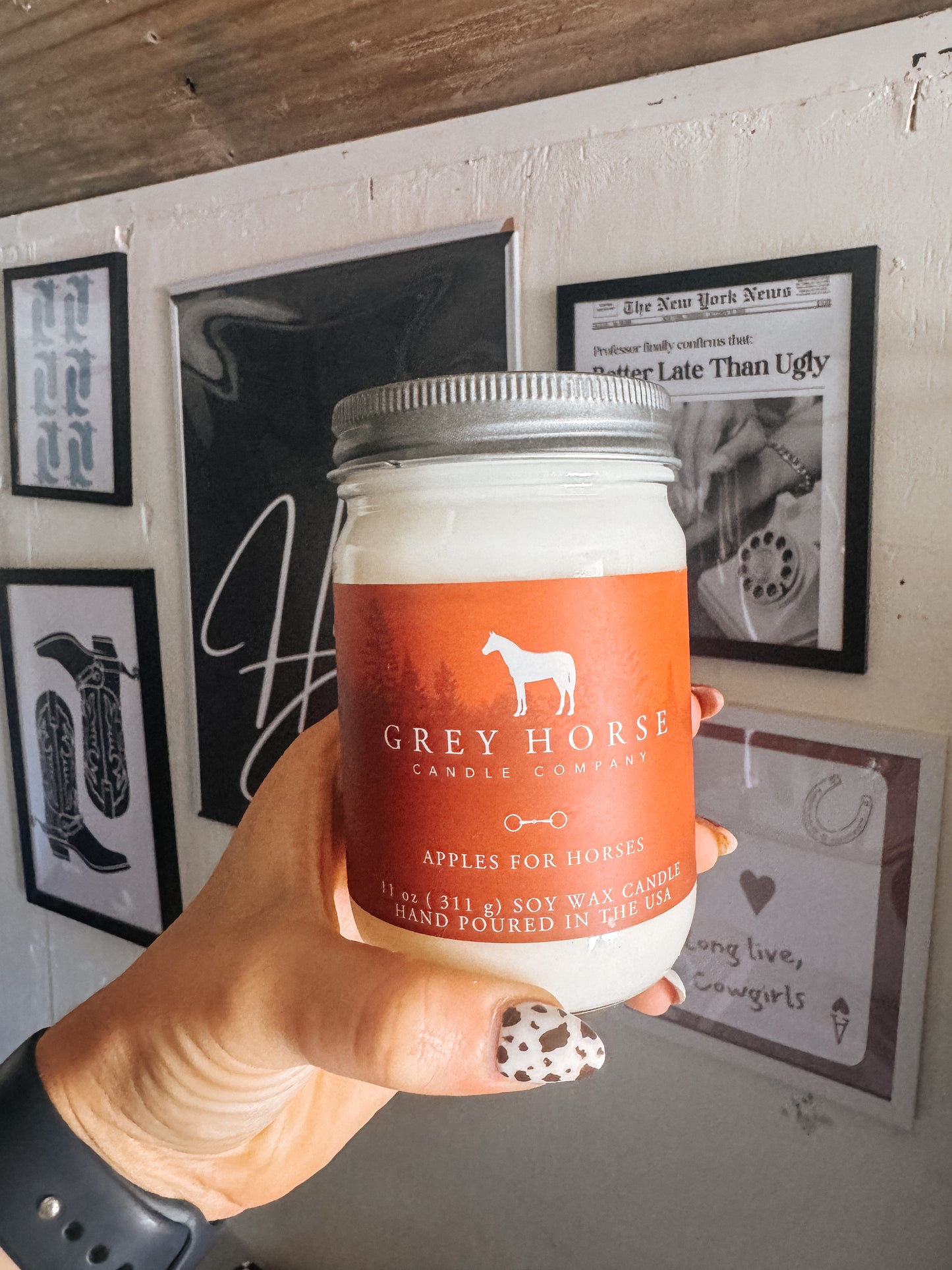 Grey Horse Candles