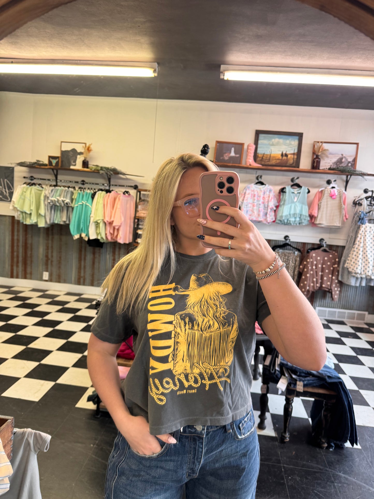 Howdy Cropped Tee
