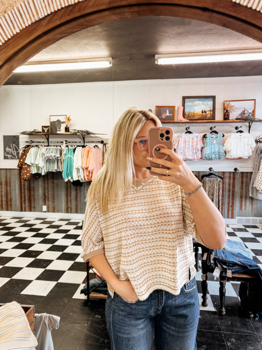Brown Casual Girl Top